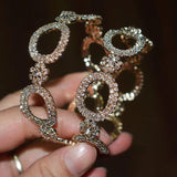 Arrival Rhinestone Hoop Earrings Statement Accessories