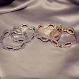 Arrival Rhinestone Hoop Earrings Statement Accessories