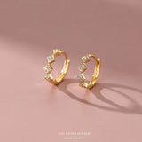 925 Silver Hoop Earrings Women Huggie Sleeper Fine Statement Jewelry