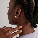 DPLAOPA 925 Silver Single Hoops Enamel Piercing Clips Earrings