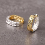 925 Sterling Silver Vintage Square Earrings For Women Jewelry Allergy-Free