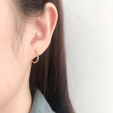 Trustdavis 925 Sterling Silver Round Hoop Earrings for Women