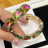 Crystal Gems Hoop Earrings Holiday Jewelry Boutique Accessories