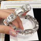 Crystal Gems Hoop Earrings Holiday Jewelry Boutique Accessories
