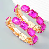 Crystal Gems Hoop Earrings Holiday Jewelry Boutique Accessories