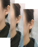 TrustDavis S925 Sterling Silver Hoop Earrings for Women Jewelry