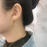 TrustDavis S925 Sterling Silver Hoop Earrings for Women Jewelry
