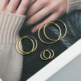 TrustDavis S925 Sterling Silver Hoop Earrings for Women Jewelry