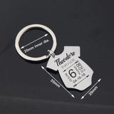 Birth Stats Keyring Baby Onesie Keychain