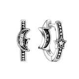 Pearl Crystal Stars Earrings Punk Jewelry Gift Y2K Star Drop Earring
