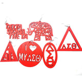 Round DST Wooden Earrings - Handcrafted African-Inspired Jewelry