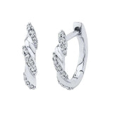 925 Silver Colorful Crystal Hoop Earrings for Women