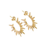 925 Silver Gold-Plated Sunflower Earrings for Women