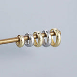 TrustDavis 925 Sterling Silver Wide Hoop Earring for Women Men