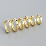 TrustDavis 925 Sterling Silver Wide Hoop Earring for Women Men