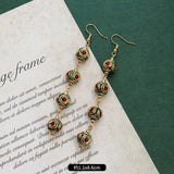 Exotic Nepalese Tibetan Personality Earrings Ethnic Jewelry Gift