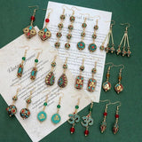 Exotic Nepalese Tibetan Personality Earrings Ethnic Jewelry Gift
