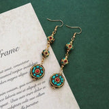 Exotic Nepalese Tibetan Personality Earrings Ethnic Jewelry Gift