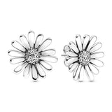 925 Silver Feather Butterfly Hoop Earrings Sparkling Pav? Round DIY Pandora Gift