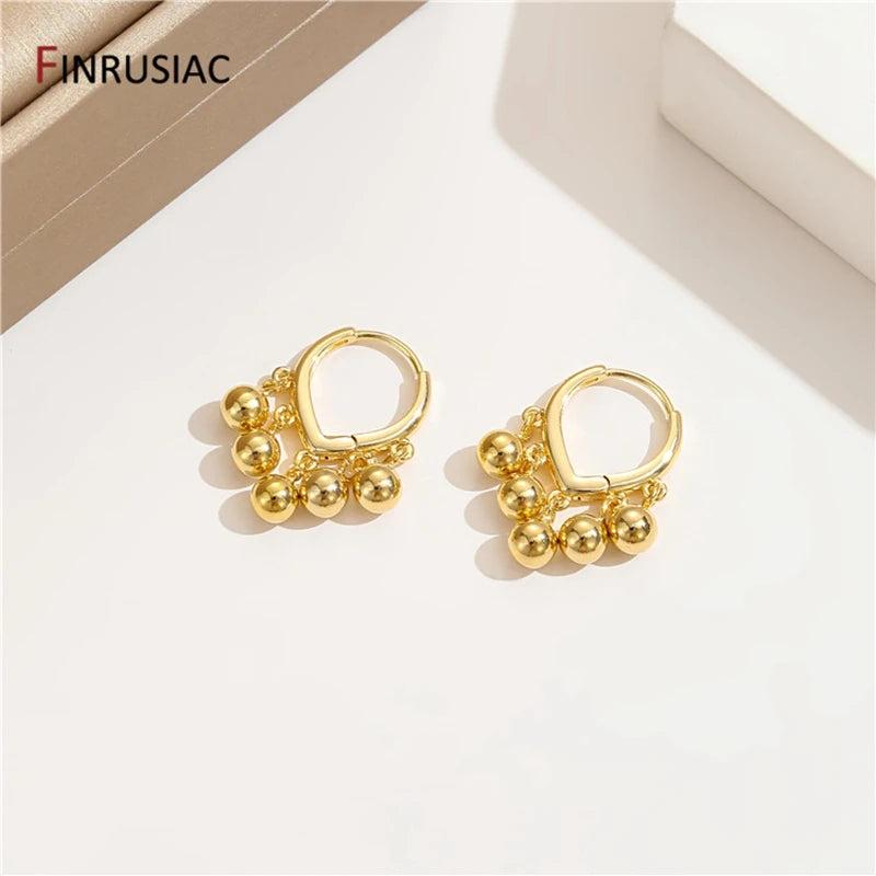 Vintage Ball Tassel Ear Clasp Earrings Women Earring