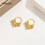 Vintage Ball Tassel Ear Clasp Earrings Women Earring