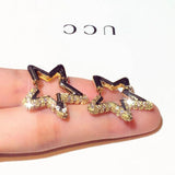 Gold-Color Zircon Earrings Wholesale