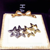 Gold-Color Zircon Earrings Wholesale