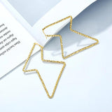 Women Lightning Hoop Earrings Punk Ear Jewelry for Girlfriend