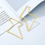 Women Lightning Hoop Earrings Punk Ear Jewelry for Girlfriend
