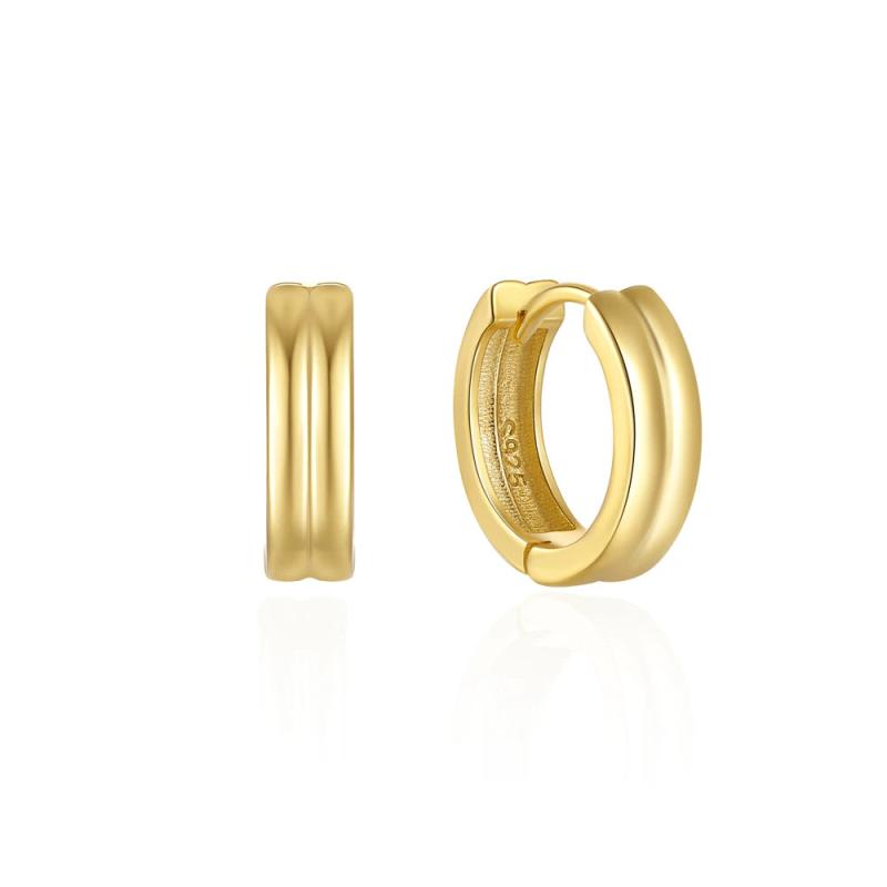925 Silver Plated Hoop Earrings