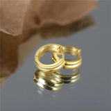 925 Silver Plated Hoop Earrings