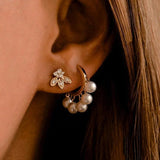 Fresh Sea Pearl Charm Wedding Jewelry Plated Pearl Beaded Classic Women Girl Dai