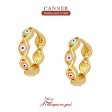Devil'S Eye 925 Silver Earring Women Hoop Cartilage Jewelry