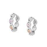 Devil'S Eye 925 Silver Earring Women Hoop Cartilage Jewelry