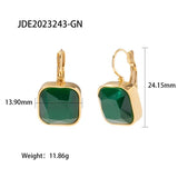 Uworld Opal Earring Hoop Huggie Earrings 18k Plated Jewelry