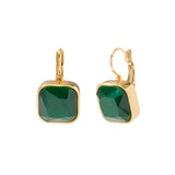 Uworld Opal Earring Hoop Huggie Earrings 18k Plated Jewelry