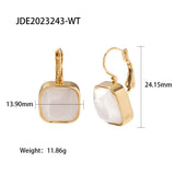 Uworld Opal Earring Hoop Huggie Earrings 18k Plated Jewelry