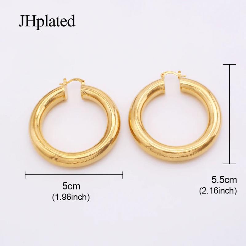 Large Round Hoop Earrings for Women