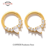 925 Sterling Silver Cartilage Earrings Nose Ring Women Huggie Earings