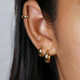 10/8/6mm Circle Earrings Silver 925 Hoop Earrings Wedding Party
