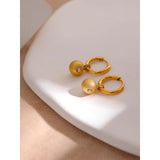 CZ Hoop Earrings Stainless Steel Huggie Jewelry for Women