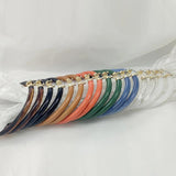 Korea Multicolor Acrylic Earrings Geometric Circle Copper Metal Clear Resin