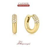 925 Silver Hoop Earrings for Women Fine Jewelry Wedding Christmas