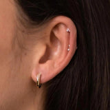 925 Silver Hoop Earrings for Women Fine Jewelry Wedding Christmas