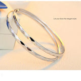 Platinum Argyle Hoop Earrings for Women