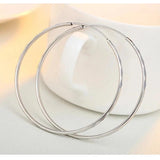 Platinum Argyle Hoop Earrings for Women