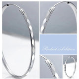 Platinum Argyle Hoop Earrings for Women