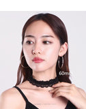 Platinum Argyle Hoop Earrings for Women