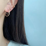 Minimalist Waterproof Stainless Steel Earrings with Chain Strap