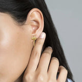 DPLAOPA 925 Silver Bird Motif Earrings Wedding Jewelry